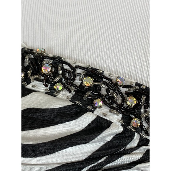 NWT Zebra Maxi Pleated Dress Wedding Guest Prom Spring Summer Special Occasion - Picture 6 of 14